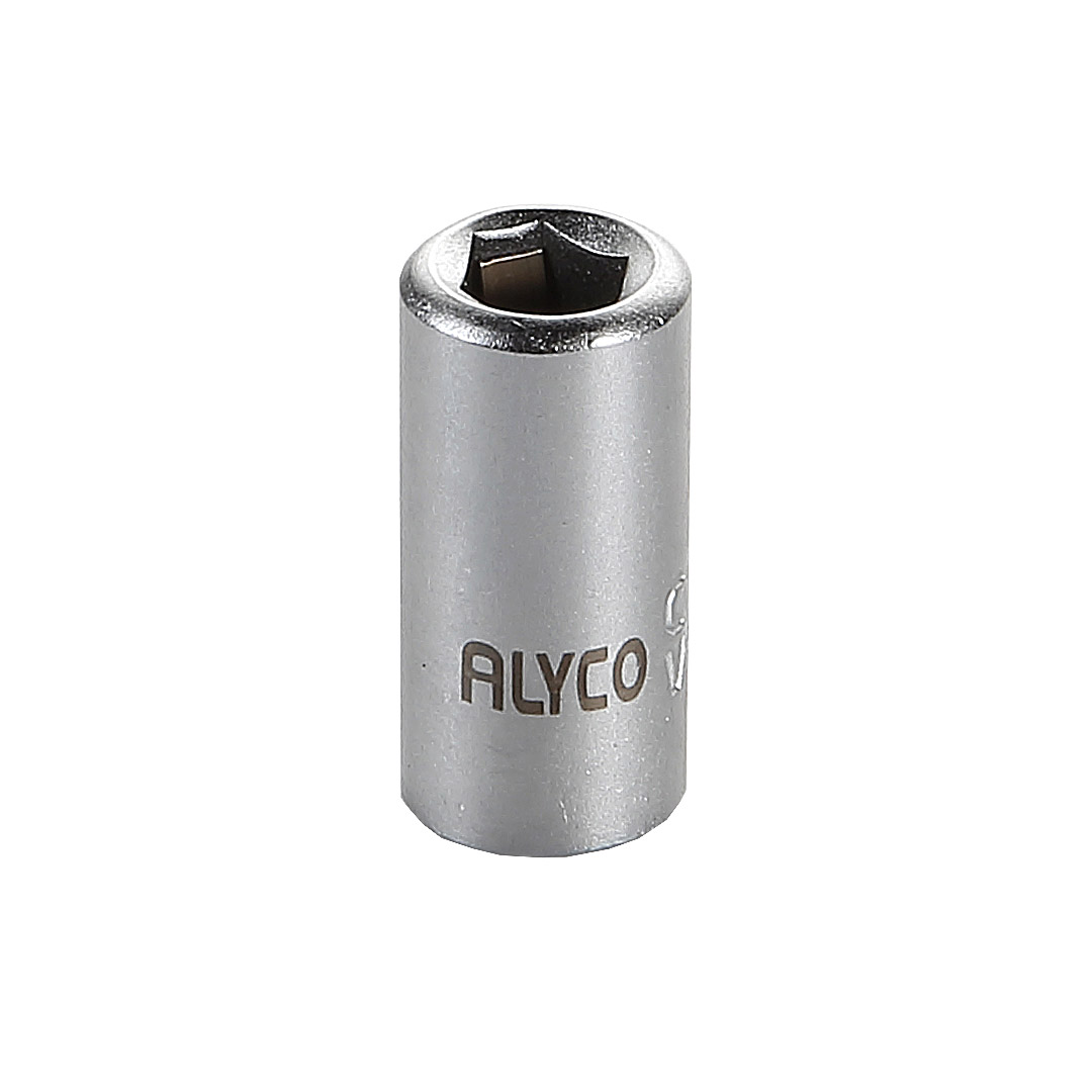 Juego de 8 llaves de vaso de impacto con punta allen de diferentes medidas  con cuadradillo 1/2 Alyco, Productos