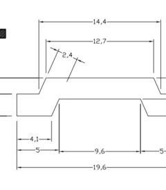 PLETINA FALLEBA PARA PERFILES DE ALUMINIO PEU-19-R
