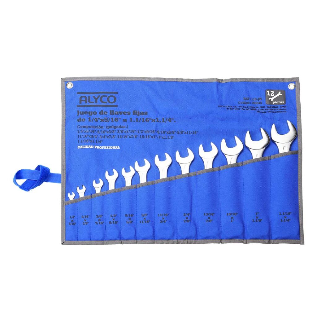 Juego De 8 Llaves Fijas De 2 Bocas